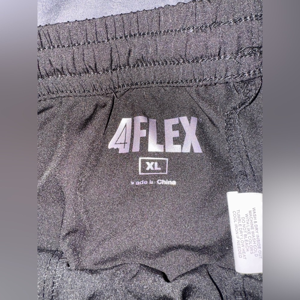 XL 4 Flex Black Drawstring Scrub Pants - Picture 2 of 8